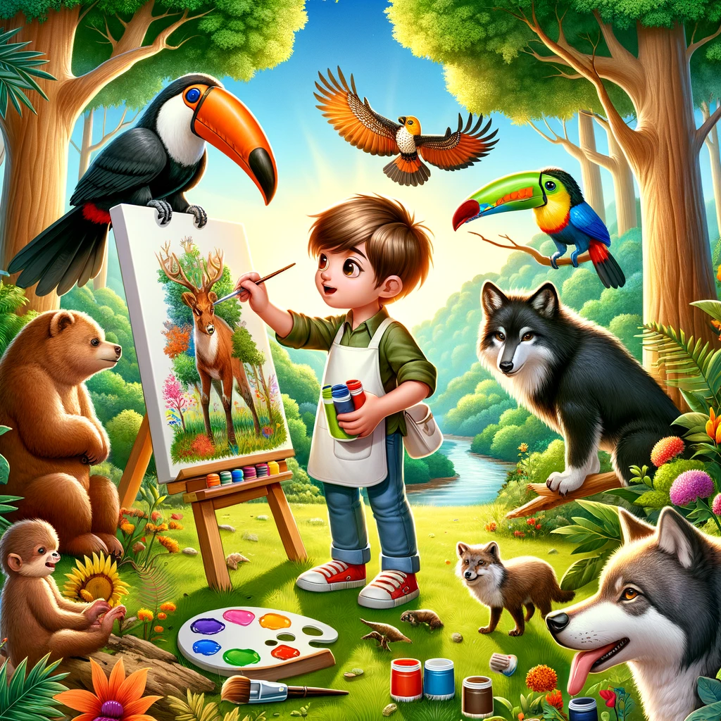 Kinder Malwettbewerb: “Male die Tiere unseres Waldes”